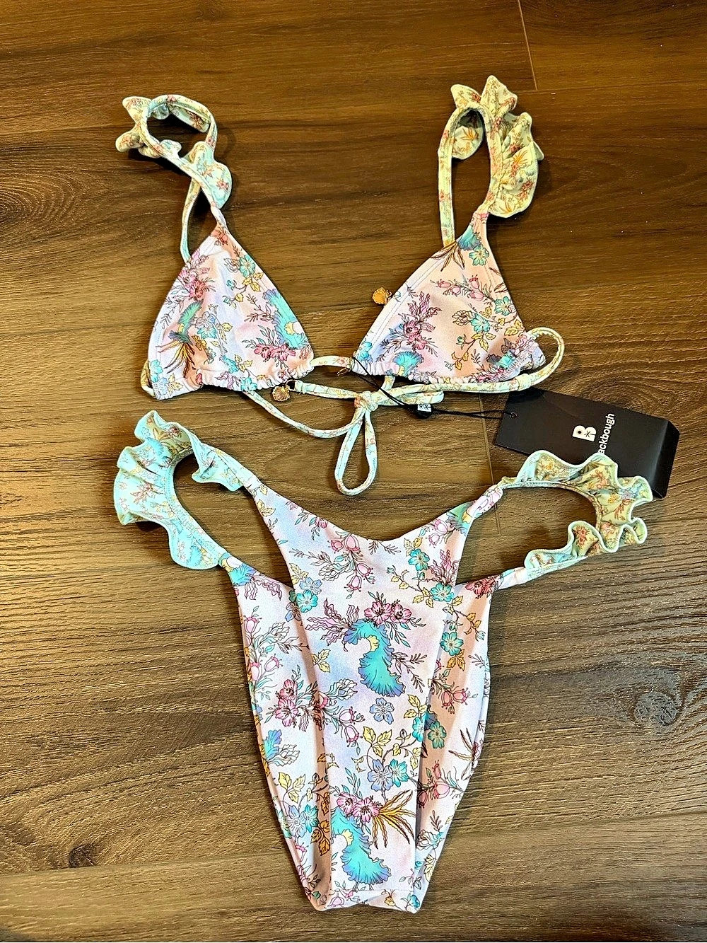 Blackbough Floral Bikini Set in Pink & Blue NWT